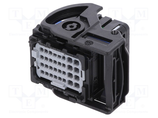 Connector: automotive; CMC; plug; female; Size: 1,5/0,635mm; black