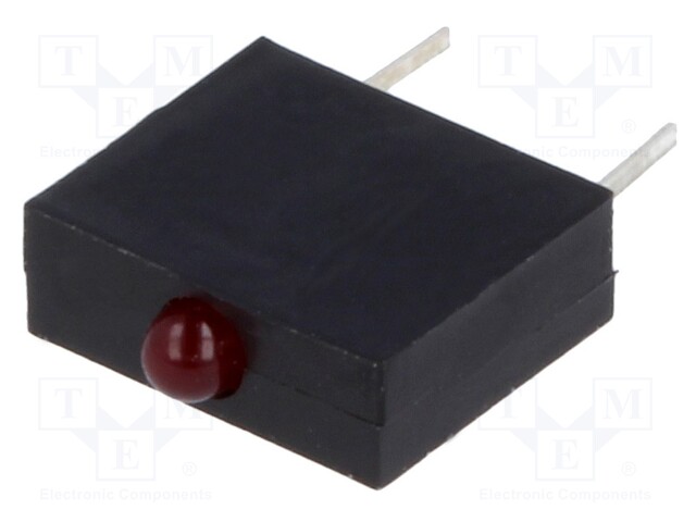 LED; horizontal,in housing; red; 1.8mm; No.of diodes: 1; 20mA; 40°