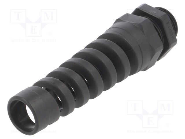 Cable gland; with strain relief; M20; IP68; Mat: polyamide; black