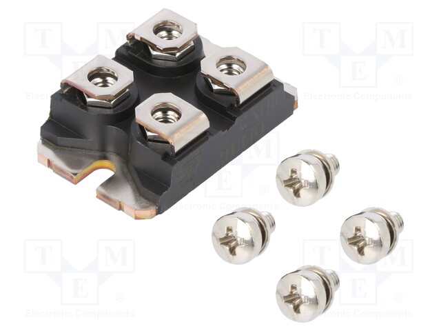 Module: diode; double independent; 600V; If: 2x120A; ISOTOP; screw