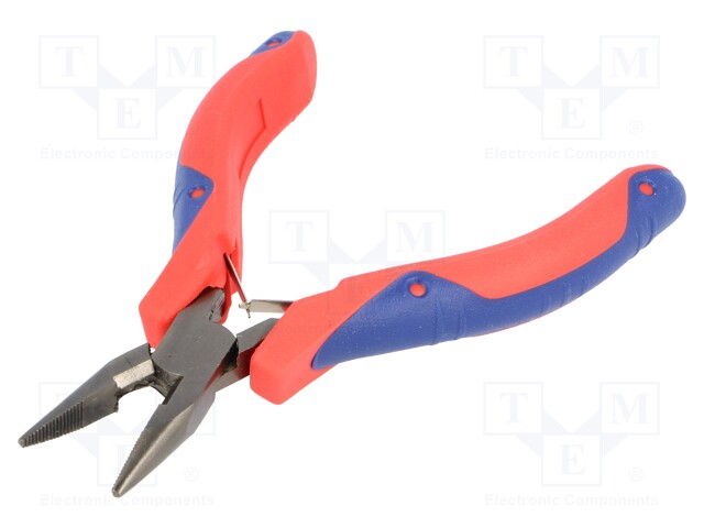 Pliers; precision,half-rounded nose; 140mm