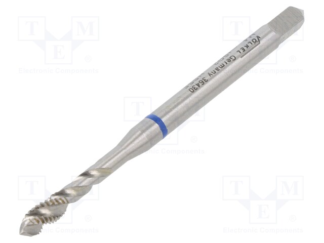 Tap; HSS-E; M4; 0.7; 63mm; for blind holes,stainless steel; 3,4mm