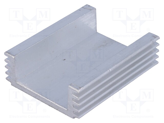 Heatsink: extruded; L: 50mm; W: 40mm; H: 15mm; 85cm2; Int.width: 28mm