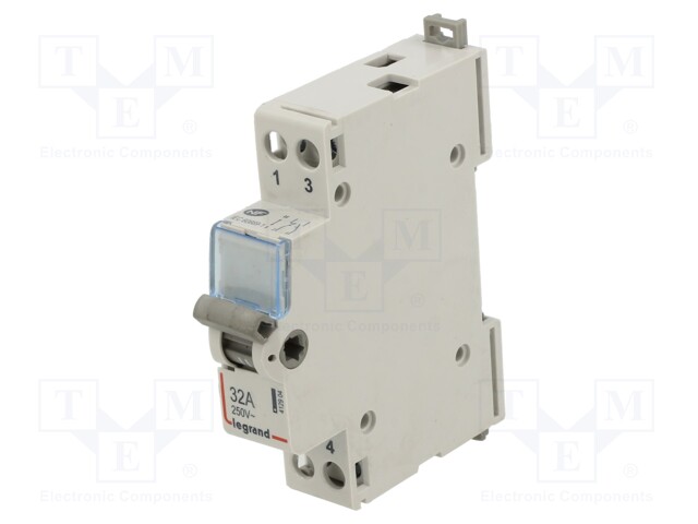 Module: toggle switch; 32A; Mounting: DIN; IP20; 250VAC; bistable