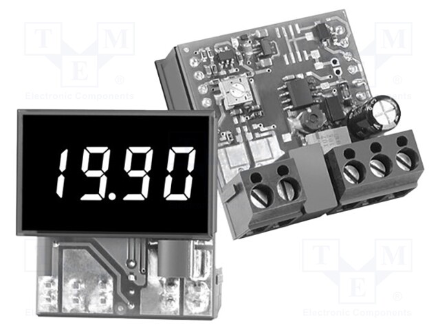 Ammeter; digital,mounting; 0÷199.9mA; Meas.accur: ±0,15%; 8÷36VDC