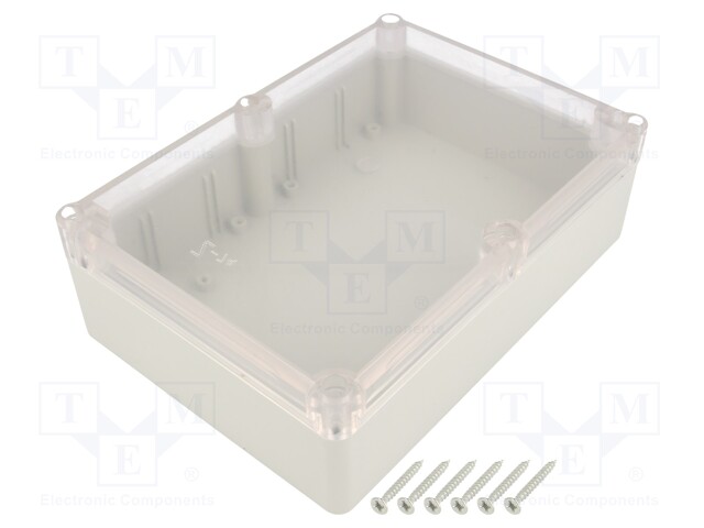 Enclosure: multipurpose; X: 126mm; Y: 176mm; Z: 57mm; ABS; grey; IP65