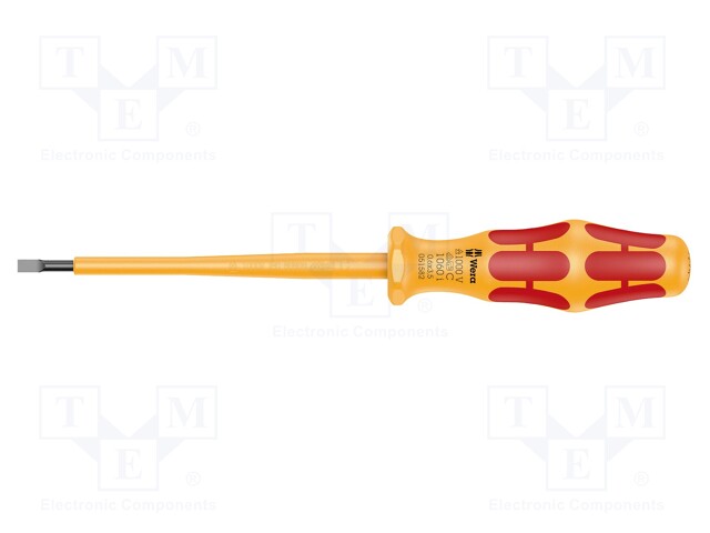 Screwdriver; insulated; slot; 3,5x0,6mm; Blade length: 100mm