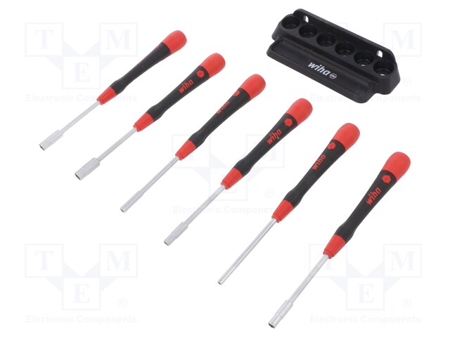 Screwdrivers; Pcs: 6; precision; Bit: hex socket