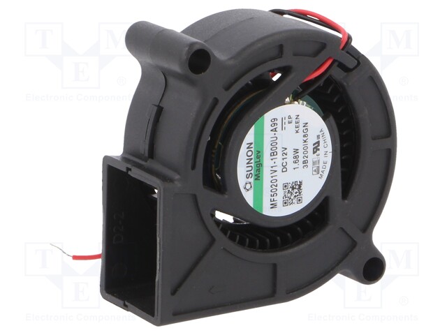 Fan: DC; blower; 12VDC; 50x50x20mm; 9.85m3/h; 34.8dBA; Vapo; 5300rpm