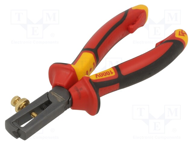 Stripping tool; insulated; 160mm; 1kVAC; 0.75÷6mm2; Wire: round