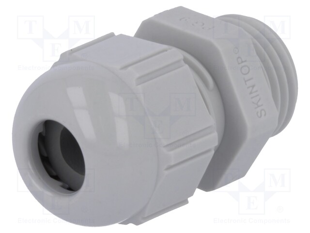 Cable gland; PG9; IP68; Mat: polyamide; light grey