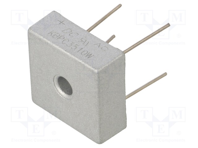 Bridge rectifier: single-phase; Urmax: 1kV; If: 35A; Ifsm: 400A