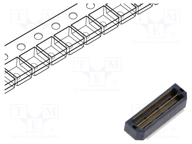 Connector: PCB to PCB; male; PIN: 60; 0.5mm; QTH; gold-plated; SMT