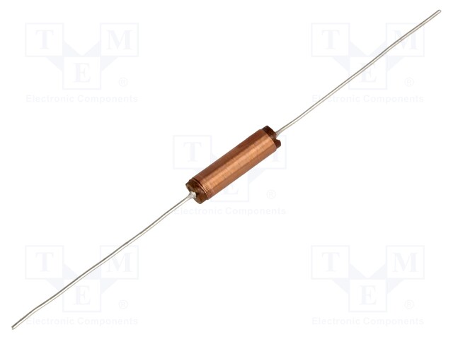 Inductor: wire; THT; 10uH; 500mA; 1.5Ω; Ø6.8x19.05mm; ±10%