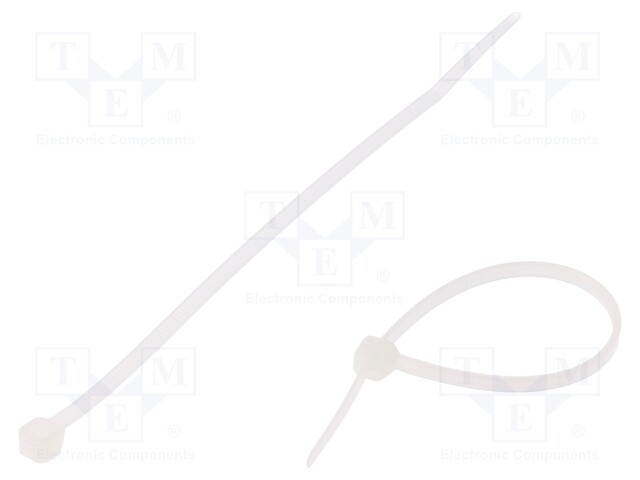 Cable tie; L: 140mm; W: 3.2mm; polyamide; 180N; natural; Ømax: 34mm