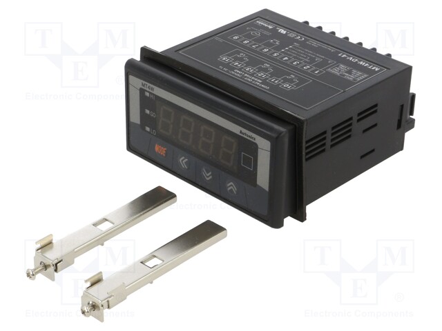 Module: meter; DC voltage; 100÷240VAC; on panel; Display: LED; MT4W