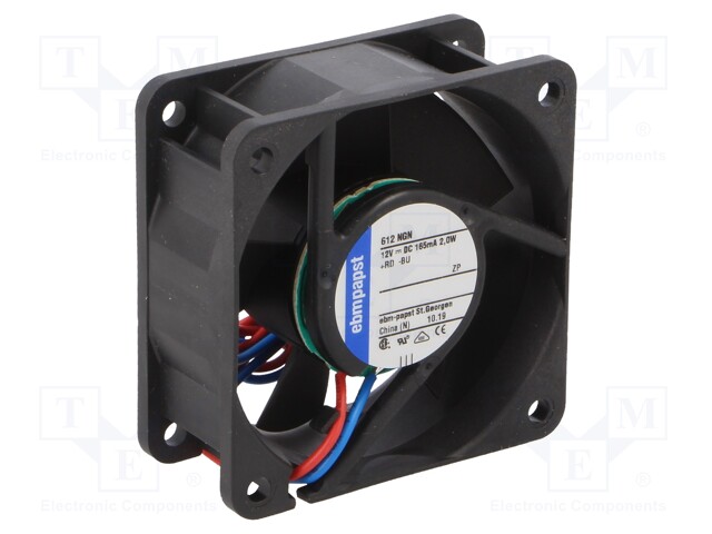 Fan: DC; axial; 60x60x25mm; 42m3/h; 41dBA; slide bearing; Len: 0.31m