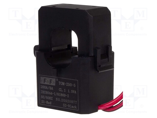 Current transformer; TOM; I AC: 250A; 1.5VA; IP20; Isec.wind.1: 5A