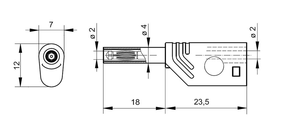 Connector: 2mm banana; plug; 10A; 1kV; green; gold-plated; -15÷70°C