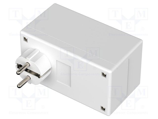 Enclosure: for power supplies; X: 65mm; Y: 120mm; Z: 66mm; white