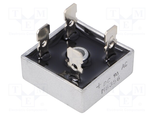 Single-phase bridge rectifier; Urmax: 600V; If: 35A; Ifsm: 400A