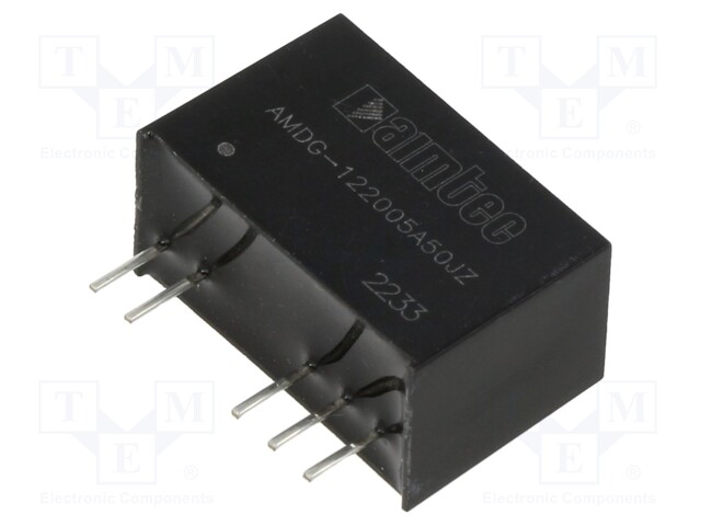 Converter: DC/DC; 2.25W; Uin: 10.8÷13.2V; Uout: 20VDC; Uout2: -5VDC