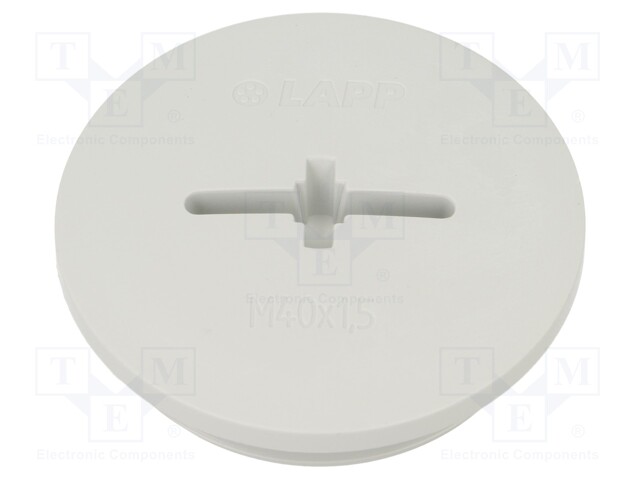 Stopper; M40; IP68; Mat: polyamide; light grey; with seal