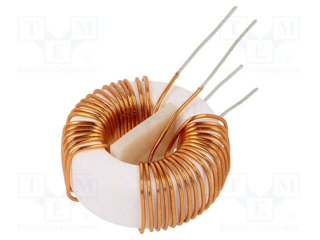 Inductor: wire; THT; 2.2mH; 3A; 40mΩ; 230VAC; 12x7mm; -20÷+50%; 10kHz