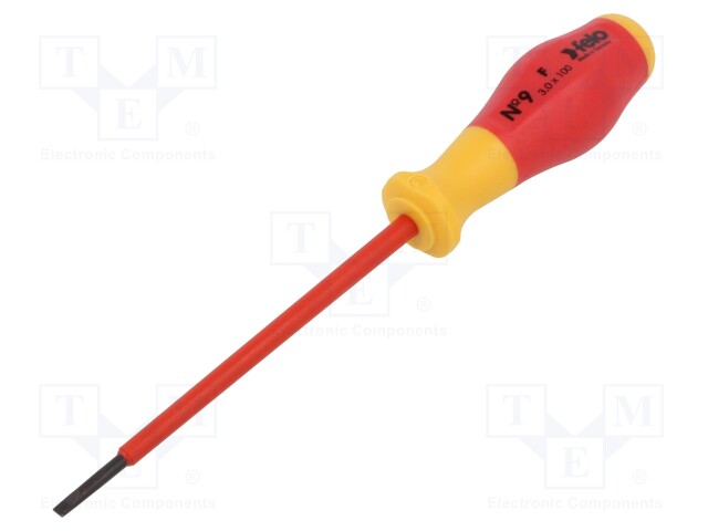 Screwdriver; insulated; slot; 3,0x0,5mm