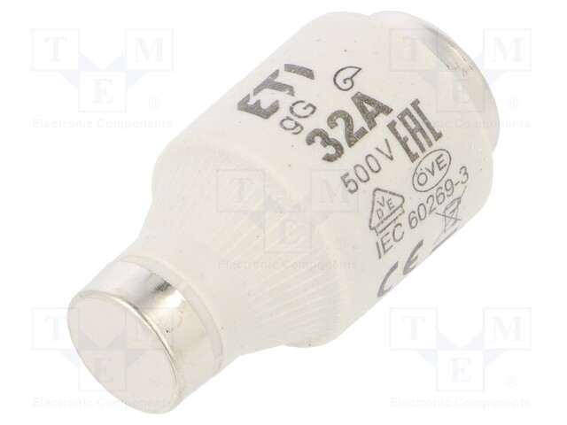 Fuse: fuse; gG; 32A; 500VAC; 500VDC; ceramic; DIII; D