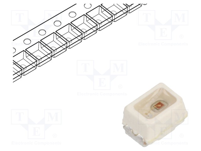 LED, Red, SMD, 50 mA, 2.2 V, 630 nm