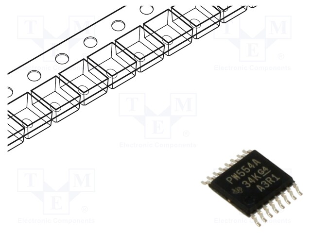 IC: interface; I/O expander; 1.65÷5.5VDC; I2C,SMBus; SMD; TSSOP16