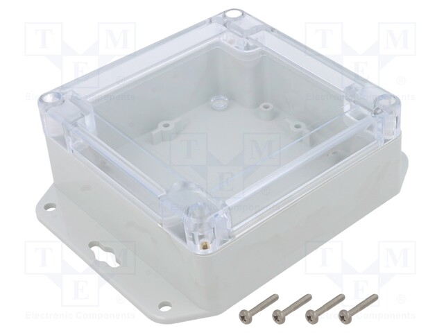 Enclosure: multipurpose; X: 105mm; Y: 105mm; Z: 45mm; ZP; light grey