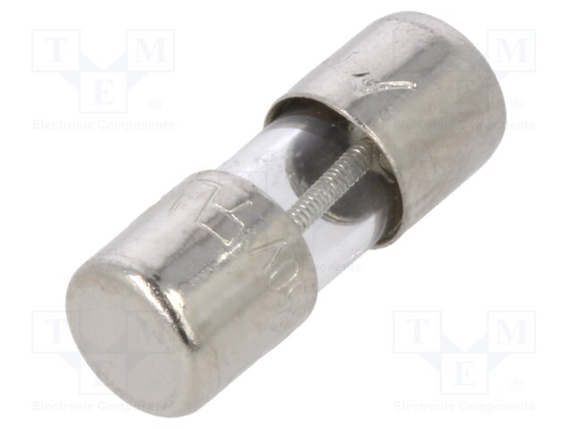 Fuse: fuse; time-lag; 0.5A; 350VAC; cylindrical,glass; 5x15mm; 2JS