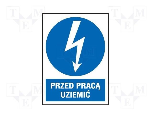 Safety sign; regulatory; W: 105mm; H: 148mm; FS