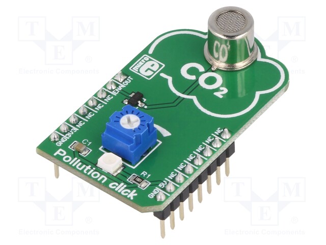 Click board; gas sensor; GPIO,analog; WSP2110; 5VDC