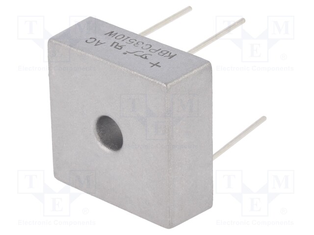 Bridge rectifier: single-phase; Urmax: 1kV; If: 35A; Ifsm: 400A