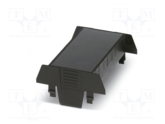 Cover; for enclosures; UL94HB; Series: EH 90; Mat: ABS; black; 90mm