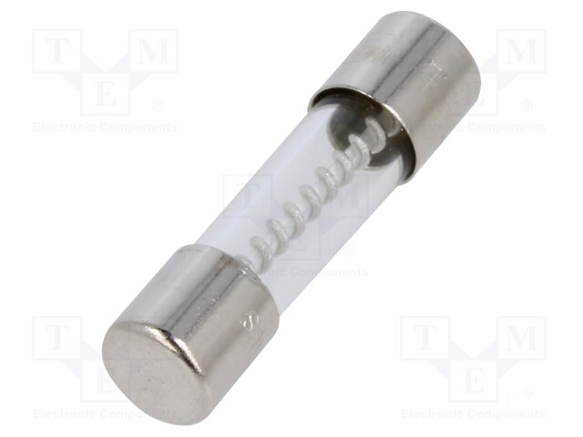 Fuse: fuse; time-lag; 4A; 250VAC; cylindrical,glass; 5x20mm; copper