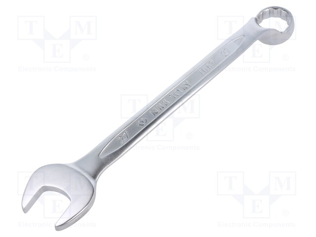 Wrench; bent,combination spanner; 27mm; Chrom-vanadium steel