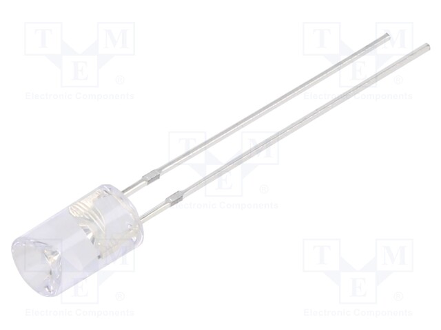 LED; 5mm; red; 100÷150mcd; 120°; Front: recessed; 12V; Pitch: 2.54mm