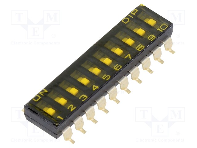 Switch: DIP-SWITCH; OFF-ON; 0.025A/24VDC; Pos: 2; -40÷85°C; 50mΩ