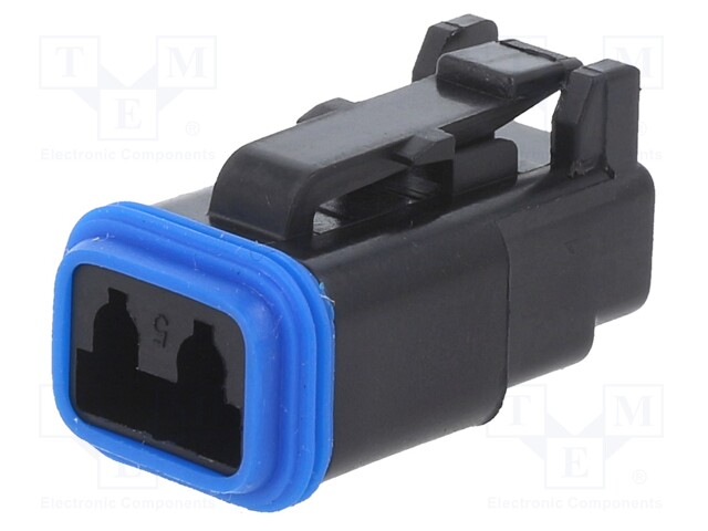 Connector: wire-wire; PX0; plug; female; PIN: 2; IP68; Locking: latch