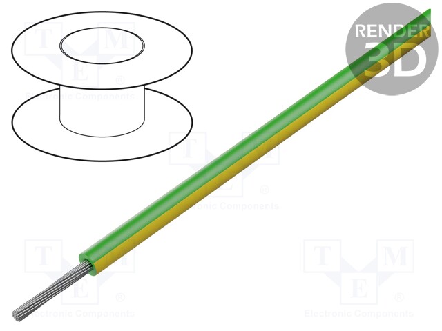 Wire; ÖLFLEX® HEAT 260 SC; stranded; Cu; 1x16AWG; teflon; 300/500V