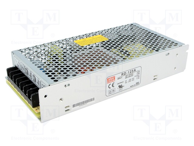 Power supply: switched-mode; modular; 130.9W; 5VDC; 199x98x38mm