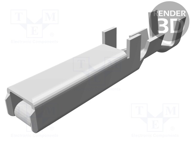 Contact; female; 0.2÷0.6mm2; D-3; tinned; crimped; for cable