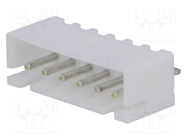 Socket; wire-board; male; XH; 2.5mm; PIN: 6; THT; 250V; 3A; -25÷85°C