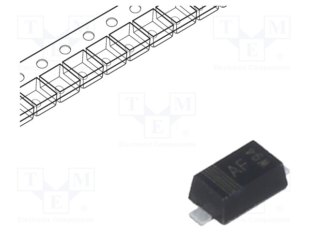 Diode: Schottky rectifying; SMD; 20V; 1A; Ufmax: 0.43V; SOD123F