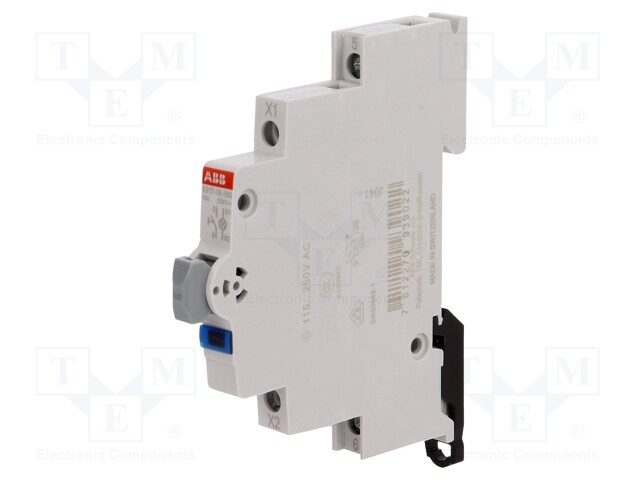 Module: pushbutton switch; 16A; Mounting: DIN; 250VAC; monostable