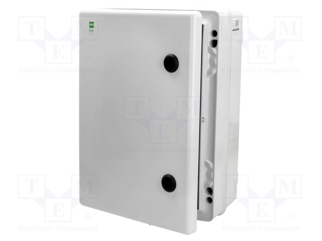 Enclosure: wall mounting; X: 252mm; Y: 352mm; Z: 162mm; ABS; grey